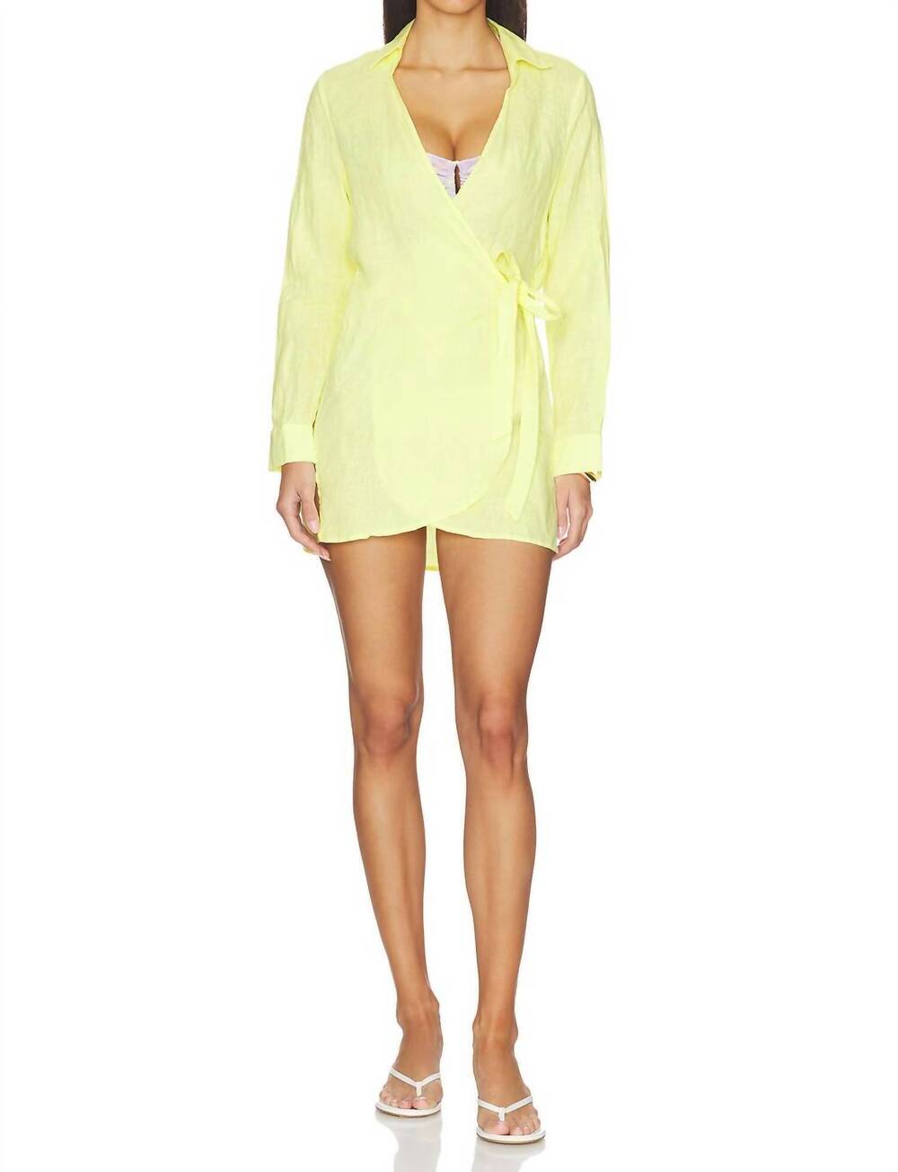 NEW PQ SWIM lily cover up in buttercup